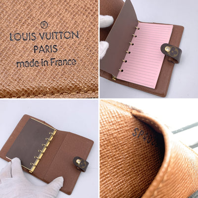 Louis Vuitton Monogram Canvas Small 6 Ring Agenda Cover PM