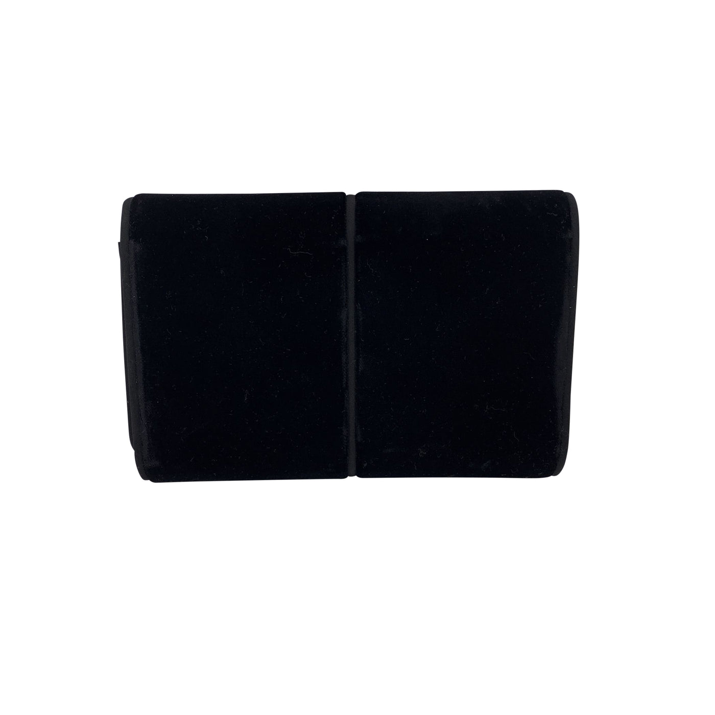 Gucci Vintage Black Velvet GG Logo Evening Bag Clutch