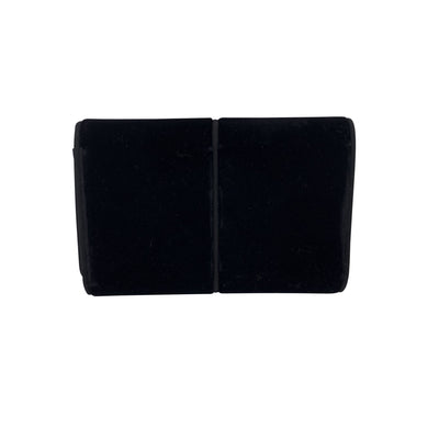 Gucci Vintage Black Velvet GG Logo Evening Bag Clutch