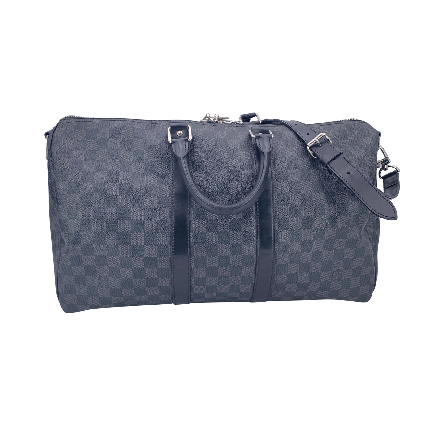 Louis Vuitton Damier Graphite Keepall Bandouliere 45 Travel Bag