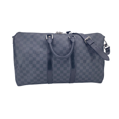 Louis Vuitton Damier Graphite Keepall Bandouliere 45 Travel Bag