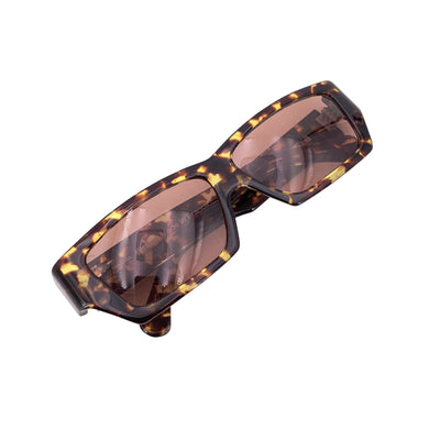 IDC Lunettes Vintage Rectangle Sunglasses 54/14 135mm Brown