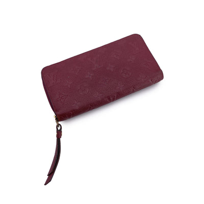 Louis Vuitton Purple Monogram Empreinte Leather Long Zippy Wallet
