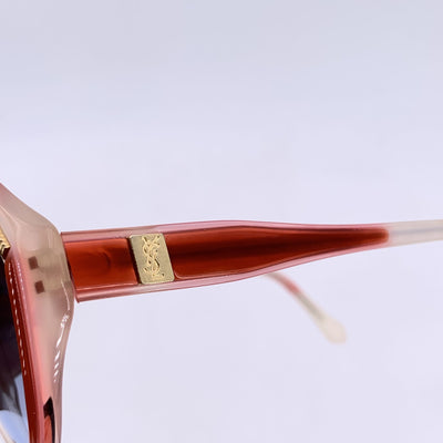 Yves Saint Laurent Vintage White Red EOLE Sunglasses 56/16 140mm