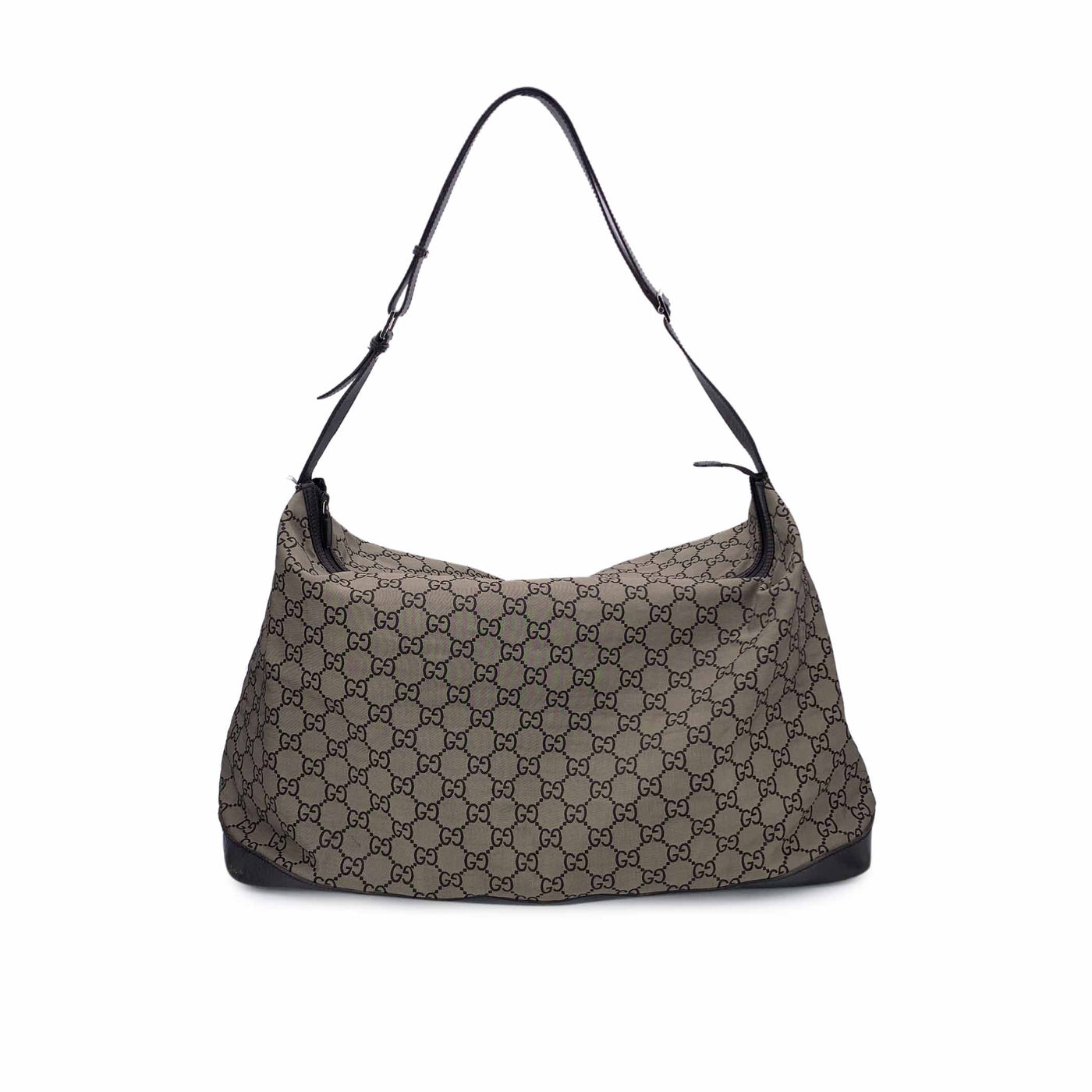 Gucci Brown Monogram Canvas XL Hobo Travel Overnight Duffle