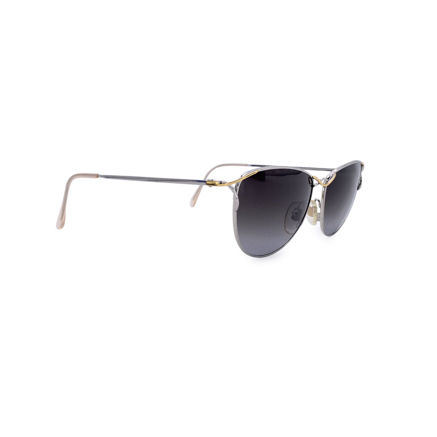 Fendi Vintage Silver Metal Sunglasses FV 144 58/16 135mm