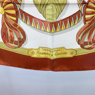 Hermes Vintage Silk Scarf Frontaux et Cocardes 1968 Caty Latham