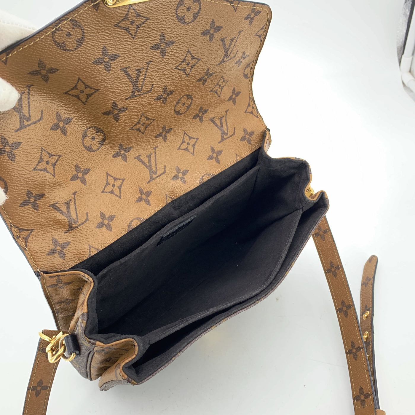 Louis Vuitton Monogram Reverse Pochette Metis Handbag Shoulder Bag