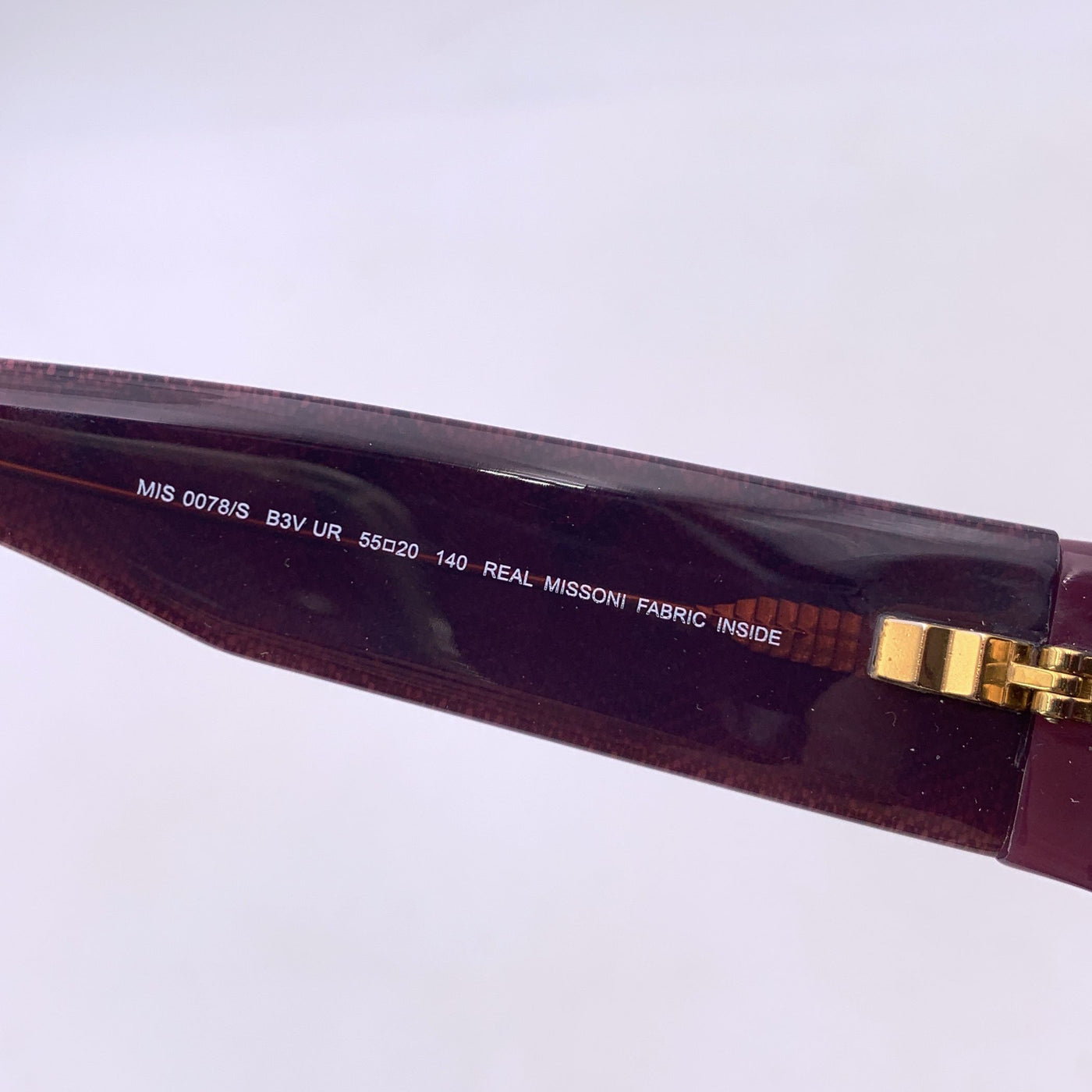 Missoni Purple Cat Eye MIS 0078/S B3V Sunglasses 55/20 140 mm