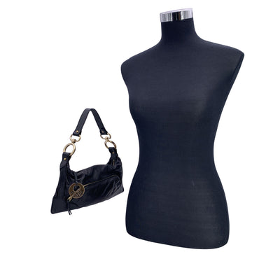 Fendi Black Nappa Leather Small Chef Pocket Shoulder Bag