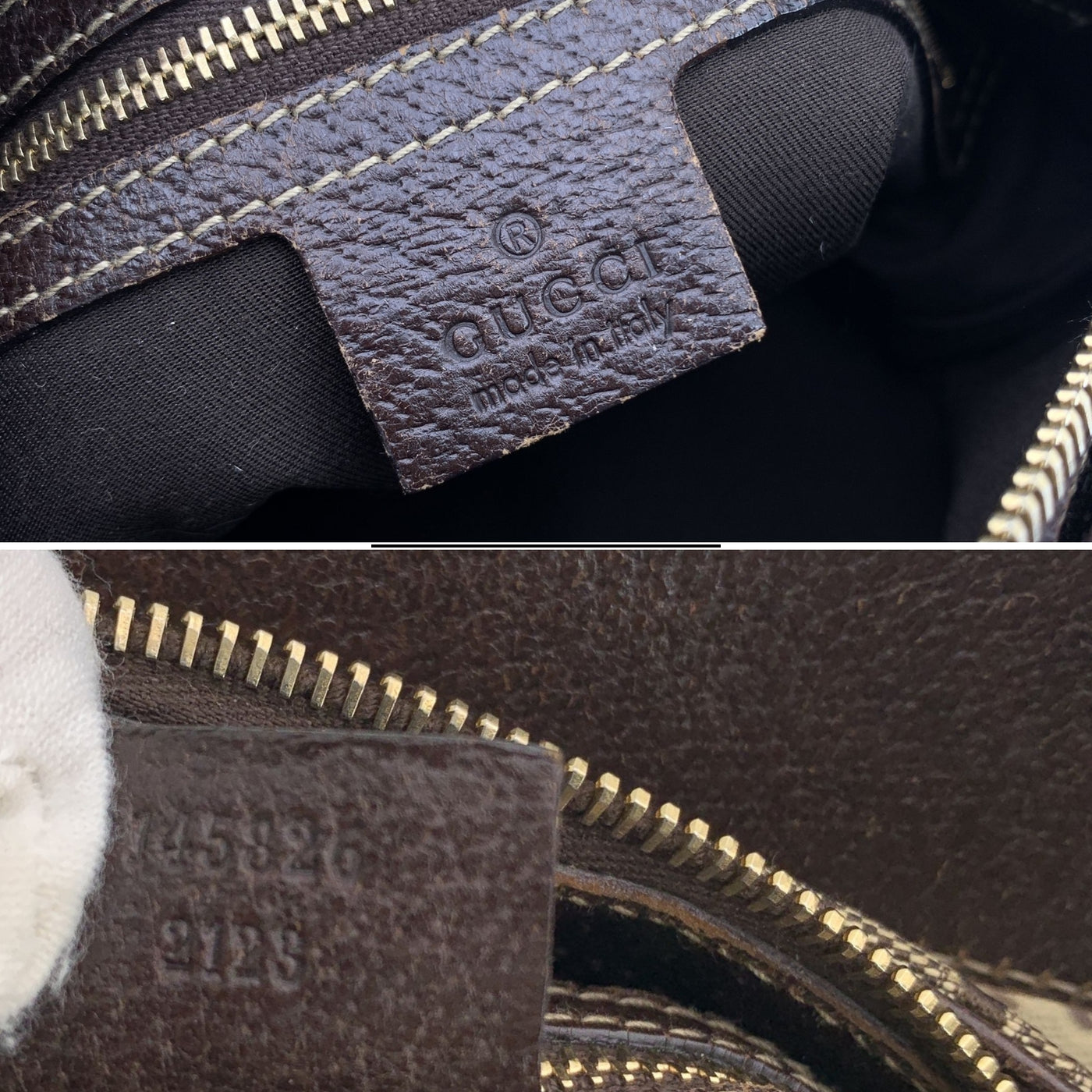 Gucci Beige and Brown Canvas Horsebit Print Hobo Shoulder Bag