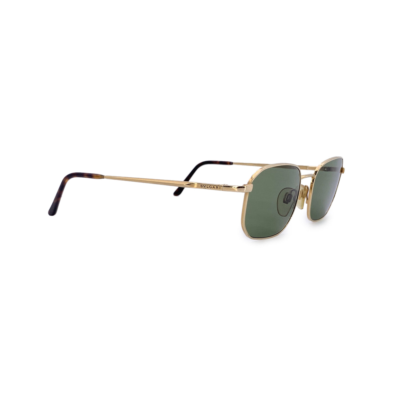 Bulgari Bvlgari Rectangle Sunglasses 109 Gold Metal 53/19 140mm