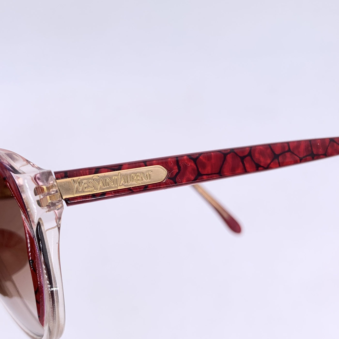 Yves Saint Laurent Vintage Burgundy Sunglasses ARION 56/14 140mm