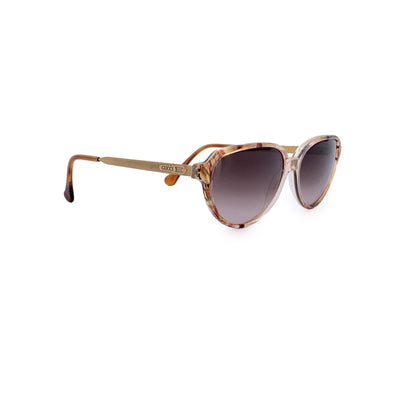 Gucci Vintage Clear Brown Sunglasses GG 2186 55/15 140mm