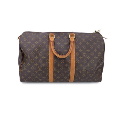 Louis Vuitton Vintage Monogram Canvas Keepall 45 Travel Duffel Bag