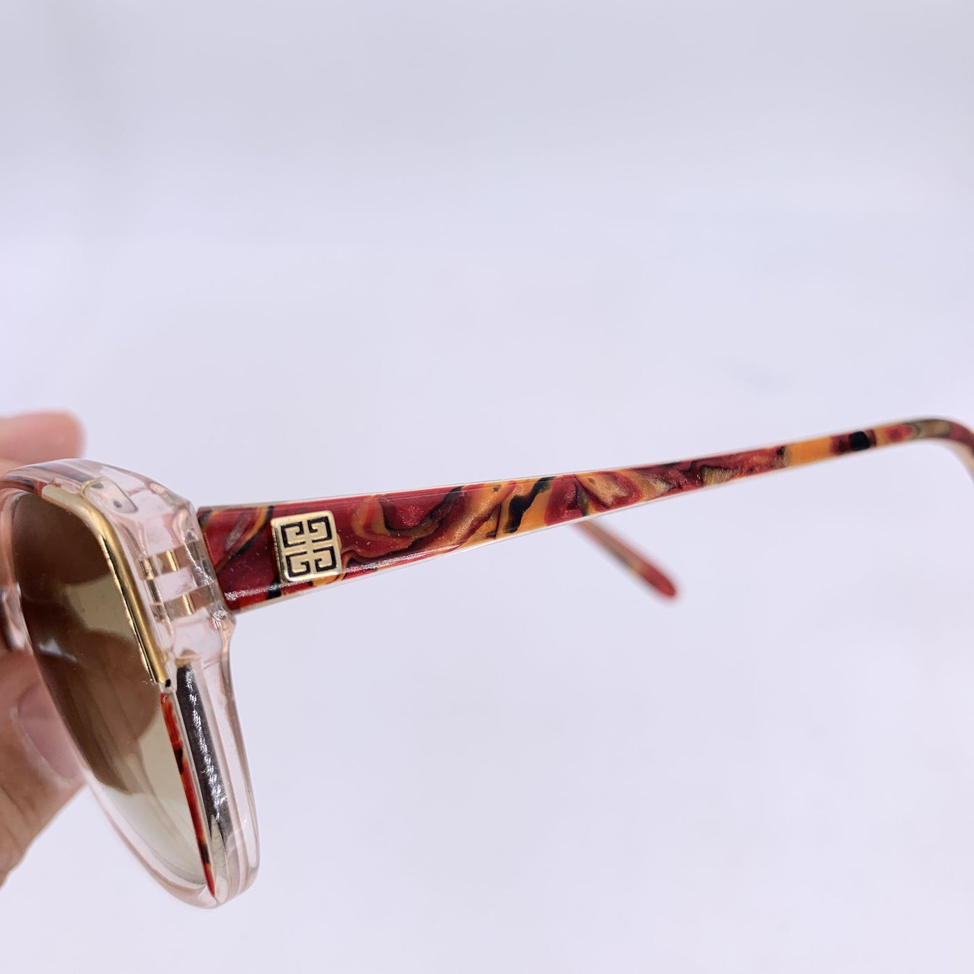 Givenchy Paris Vintage Clear Brown Sunglasses G 8911 55/11