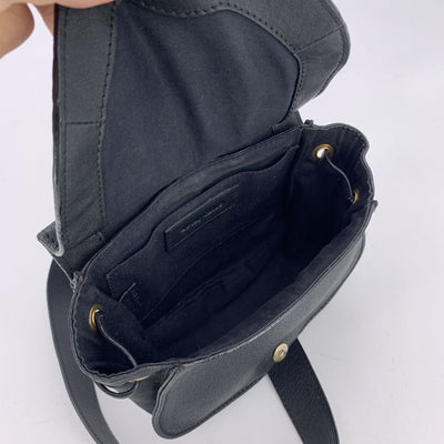 See by Chloe Black Leather Mini Collins Saddle Tassel Shoulder Bag