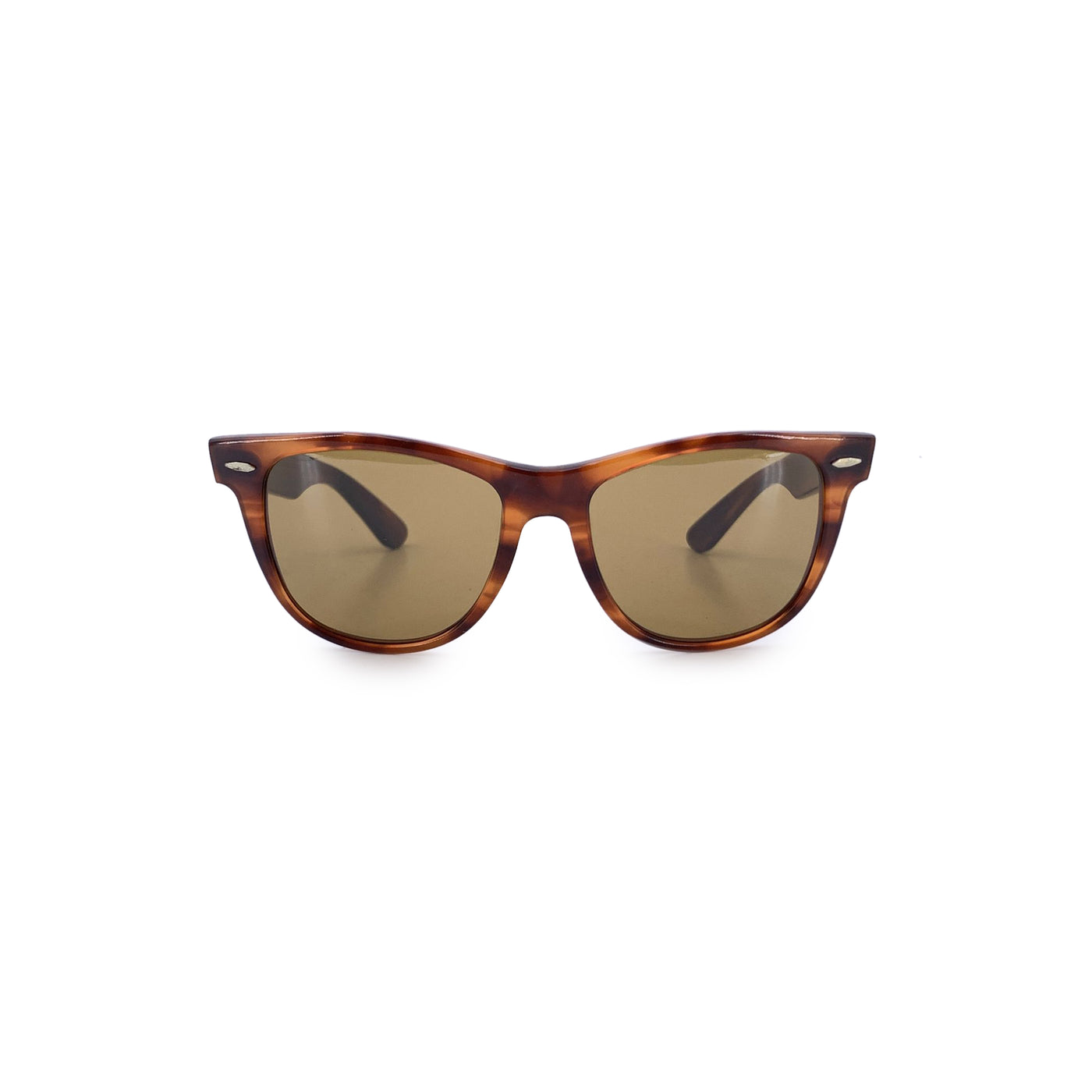 Ray-Ban B&L Brown Acetate Wayfarer II Sunglasses 53/14 140 mm