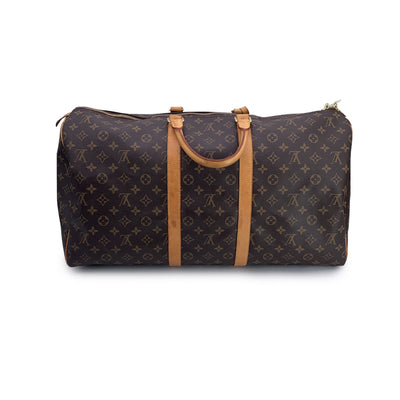 Louis Vuitton Monogram Canvas Keepall 55 Travel Duffle Bag