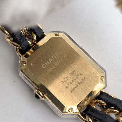 Chanel Black Gold Plated Steel Premiere Edition Originale Watch