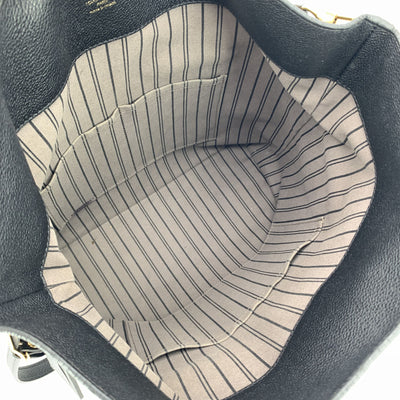 Louis Vuitton Black Monogram Empreinte Melie Tote Shoulder Bag