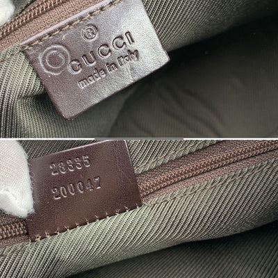 Gucci Brown Big Monogram Canvas Hobo Bag Shoulder Bag