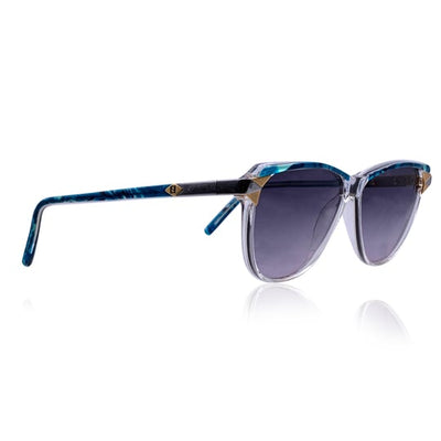 Fendi by Lozza Vintage Blue Clear Sunglasses Mod. FV 87 56/11 135mm