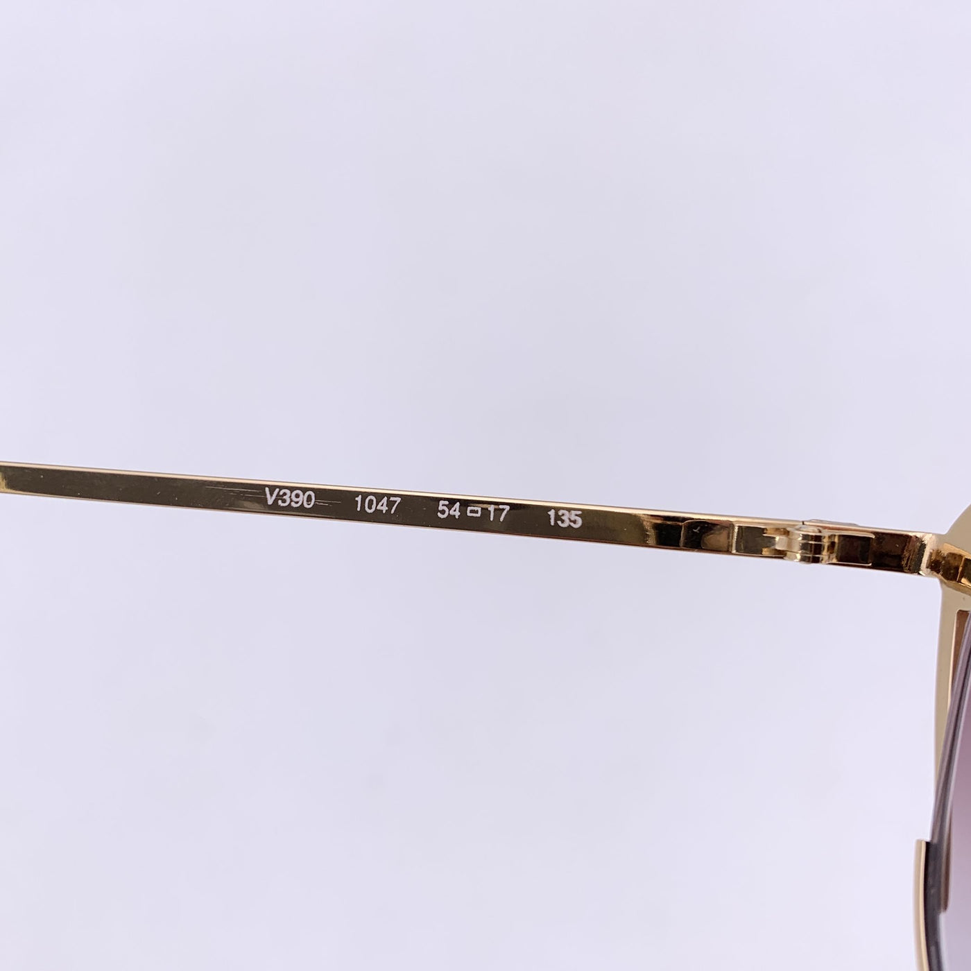 Valentino Vintage Gold Metal Green Sunglasses Mod. V390 54/17 135mm