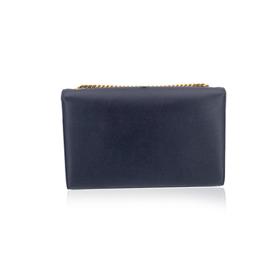 Saint Laurent Black Leather Logo Kate Medium Shoulder Bag
