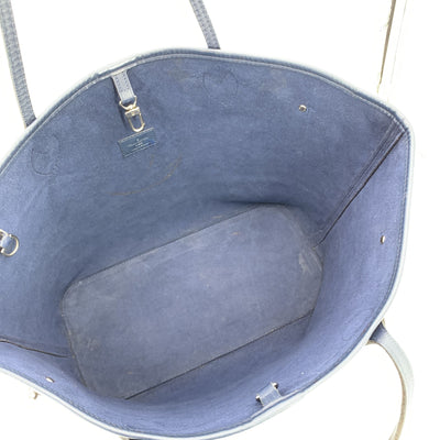 Louis Vuitton Blue Epi Leather Neverfull MM Tote Bag