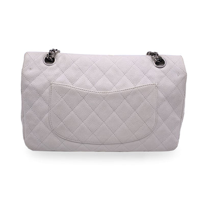 Chanel White Leather Reissue 2.55 Double Flap 225 Shoulder Bag 2000s