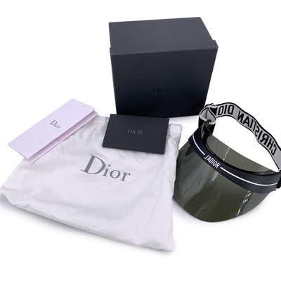 Christian Dior Black and White DiorClub1 0H3 Adjustable Visor Hat