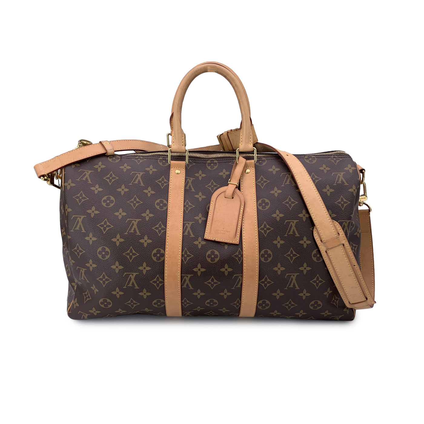 Louis Vuitton Monogram Canvas Keepall 45 Bandouliere Travel Duffel Bag