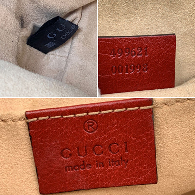 Gucci Blue Suede Ophidia Dome Crossbody Shoulder Bag