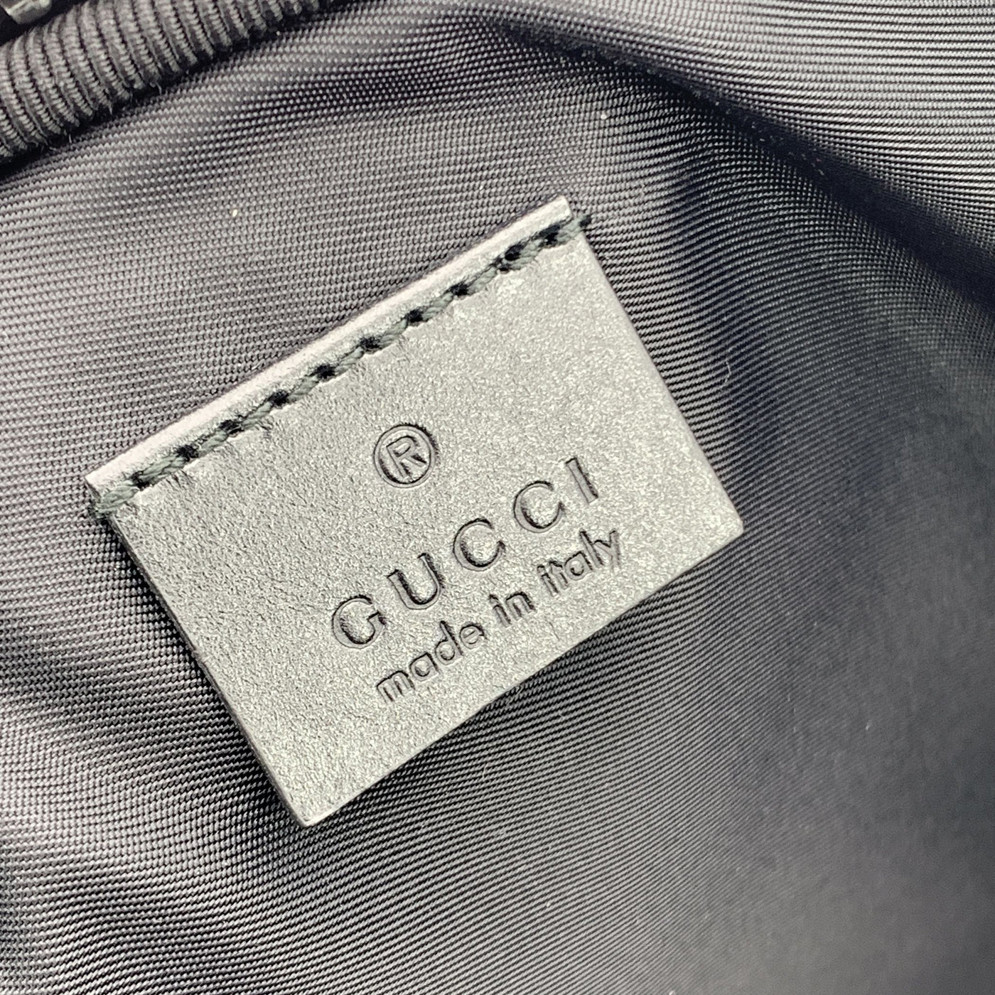 Gucci Black Nylon L'Aveugle Par Amour Laptop Computer Case