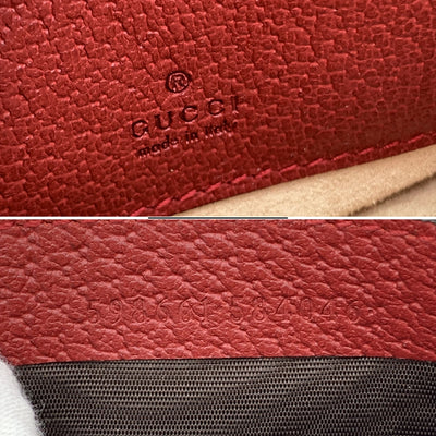 Gucci Monogram Canvas Flora Round Ophidia Mini Backpack Bag Red