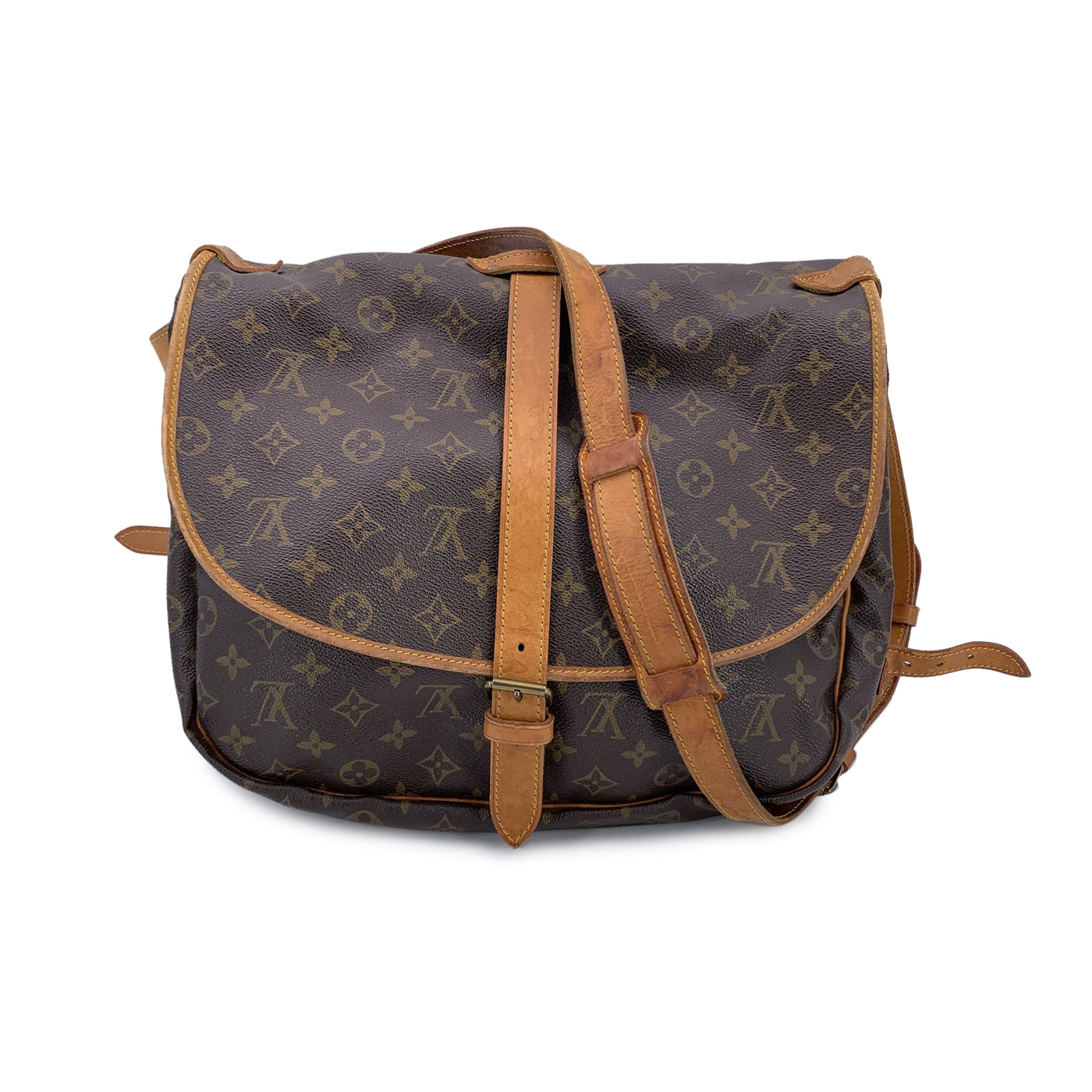 Louis Vuitton Vintage Monogram Canvas Saumur 35 Crossbody Bag
