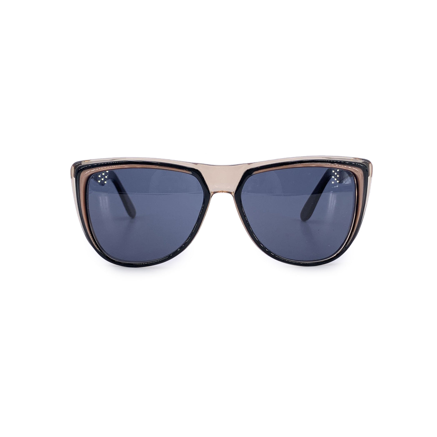 Yves Saint Laurent Vintage Black Beige Sunglasses EGYPTOS 55/15 135mm