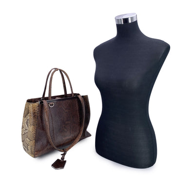 Fendi Brown Leather 2Jours Tote Handbag with Shoulder Strap