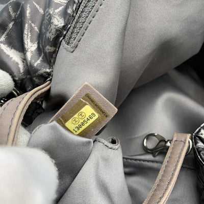 Chanel Rock in Moscow Abstract Print Nylon Accordion Flap Bag