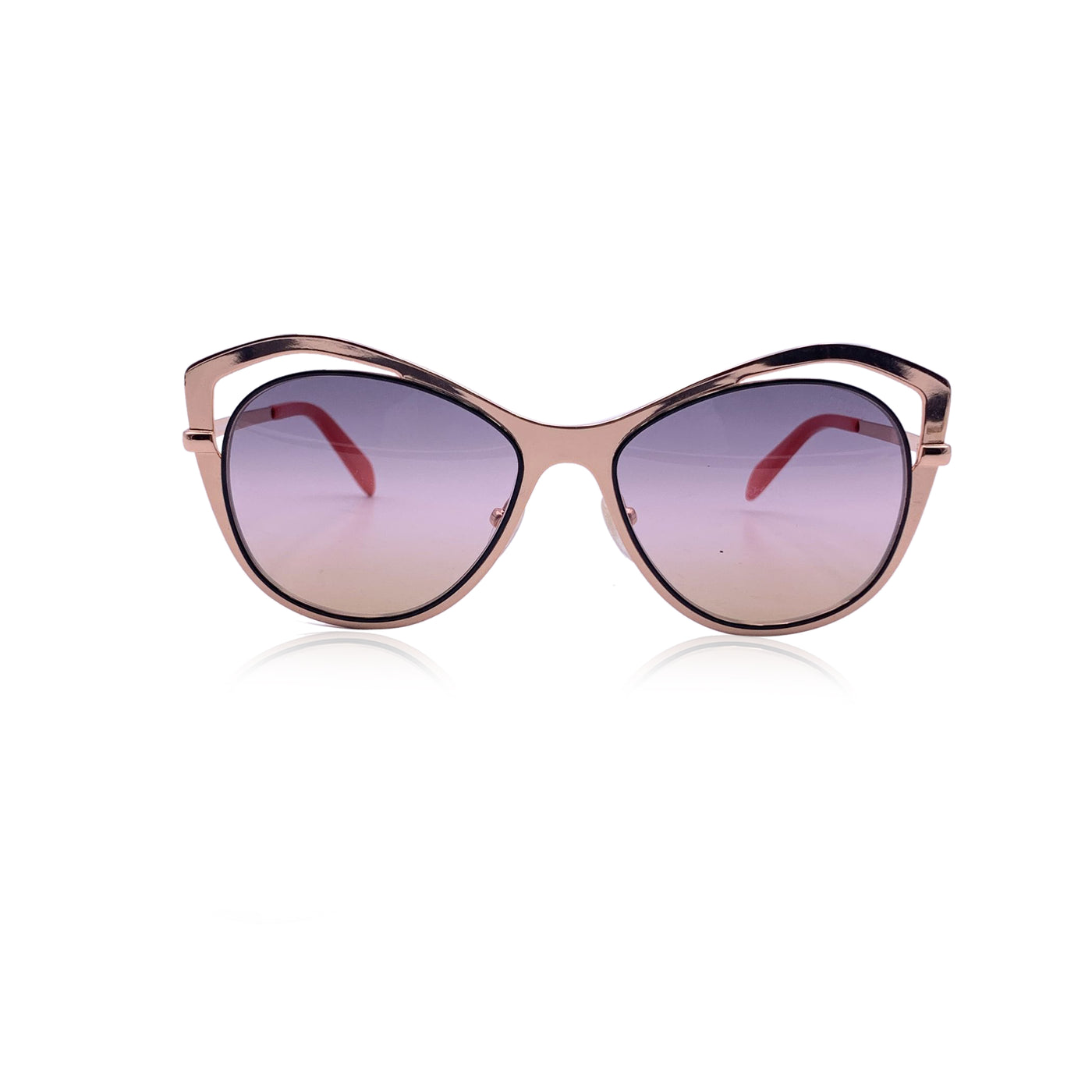 Emilio Pucci Cat Eye Gold Sunglasses EP 130 28B 56/17 140 mm