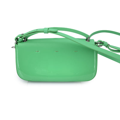 Fendi Green Patent Leather and Leather Baguette Phone Pouch