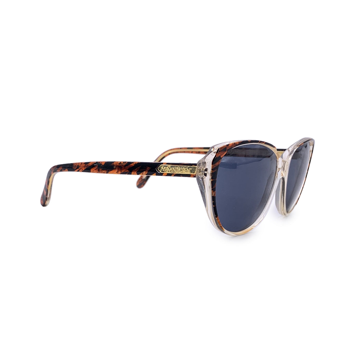 Yves Saint Laurent Vintage Brown Menphis Sunglasses 56/14 135mm