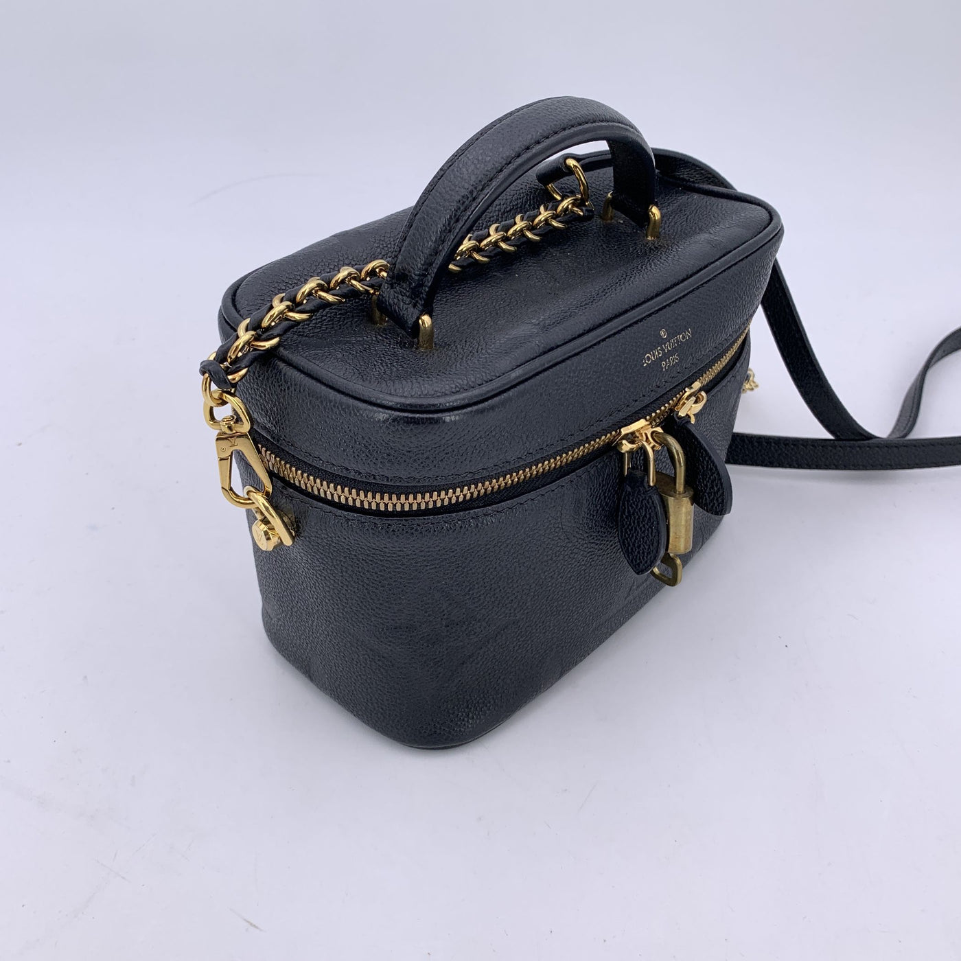 Louis Vuitton Black Monogram Empreinte Giant Vanity PM Crossbody Bag