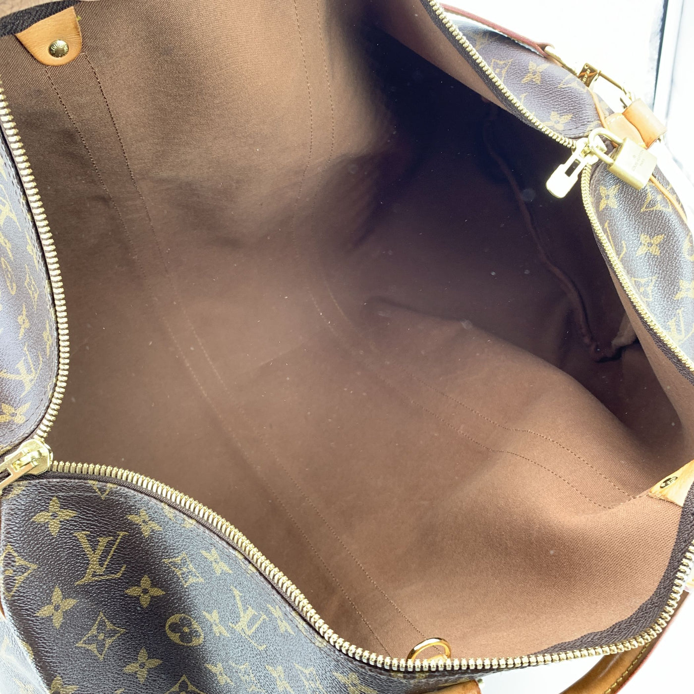Louis Vuitton Monogram Canvas Keepall Bandouliere 55 Travel Bag
