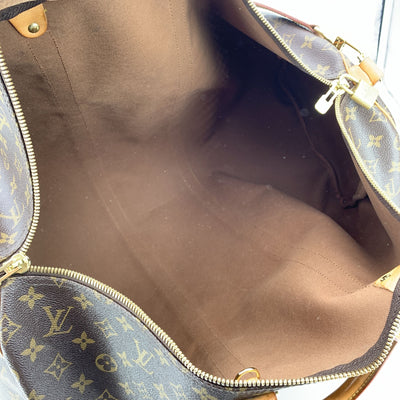 Louis Vuitton Monogram Canvas Keepall Bandouliere 55 Travel Bag