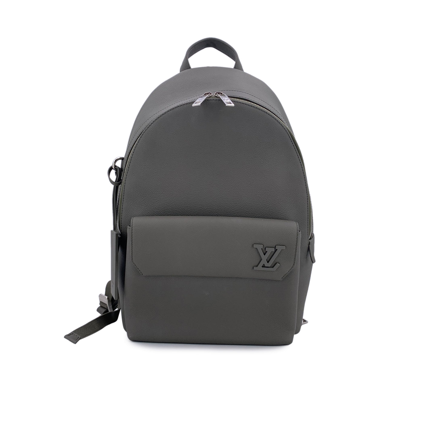 Louis Vuitton Grey LV Aerogram Leather Takeoff Backpack Bag