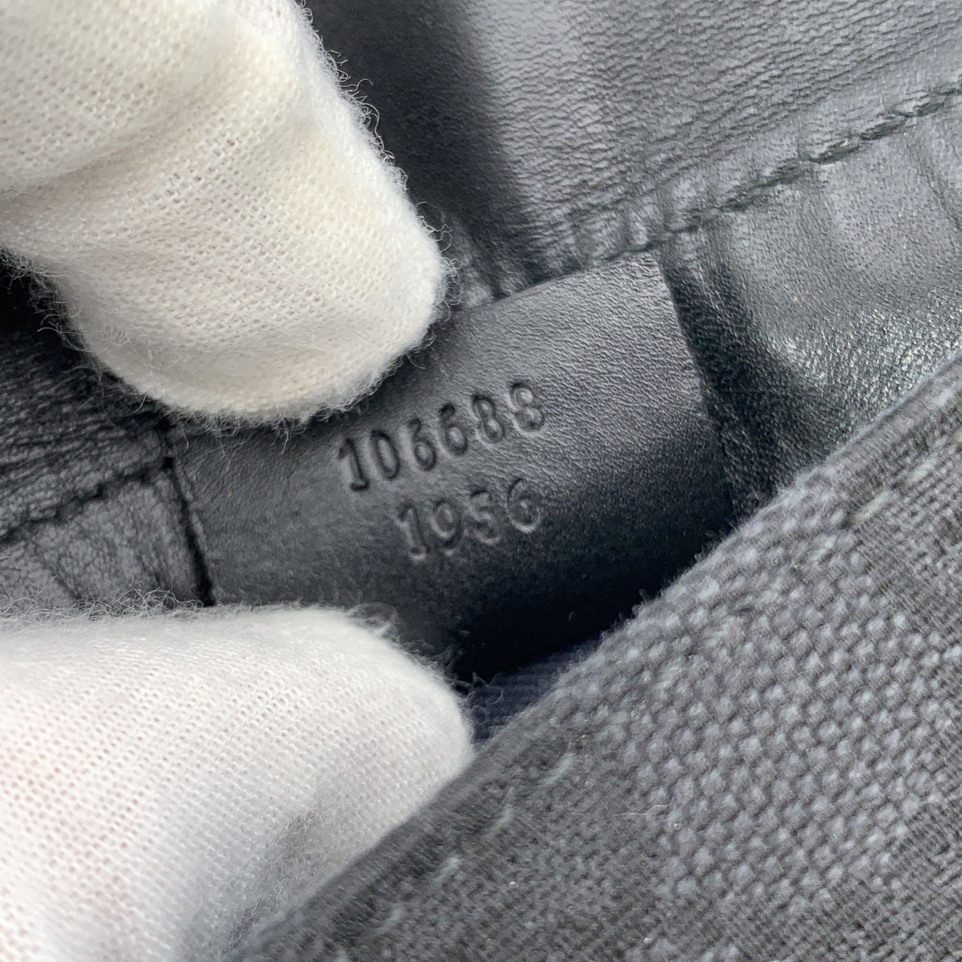 Gucci Black Monogram Canvas Half Moon Belt Waist Bag