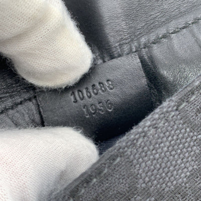 Gucci Black Monogram Canvas Half Moon Belt Waist Bag