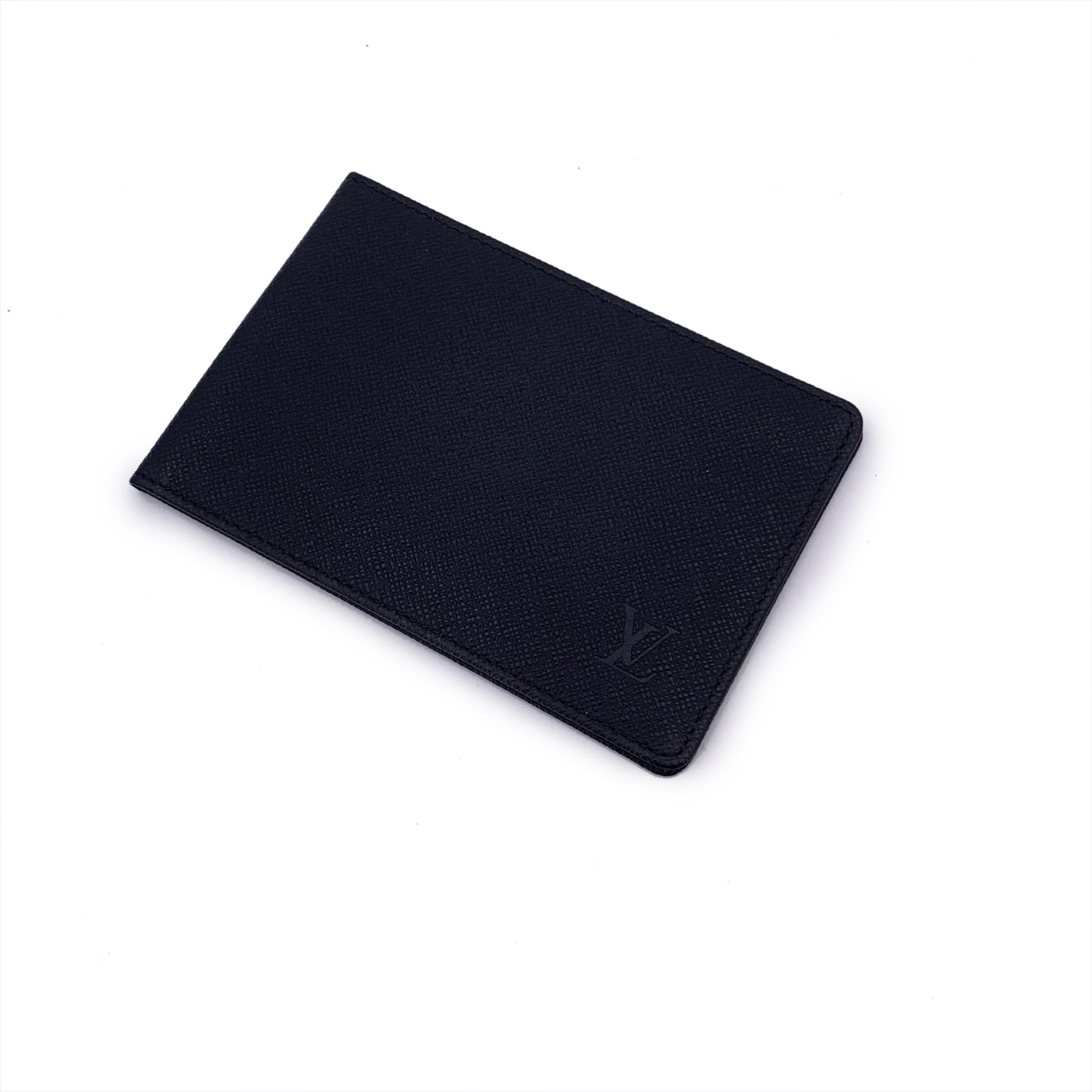 Louis Vuitton Vintage Black Taiga Leather ID Document Holder